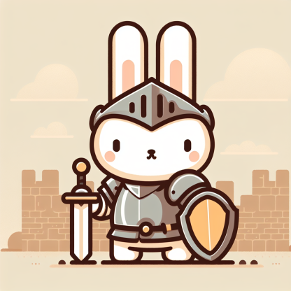 Brave Knight Bunny Paint By Diamond