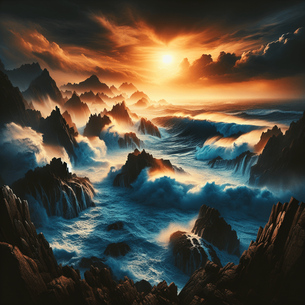 Dynamic Ocean Waves Painting By Diamonds Kit