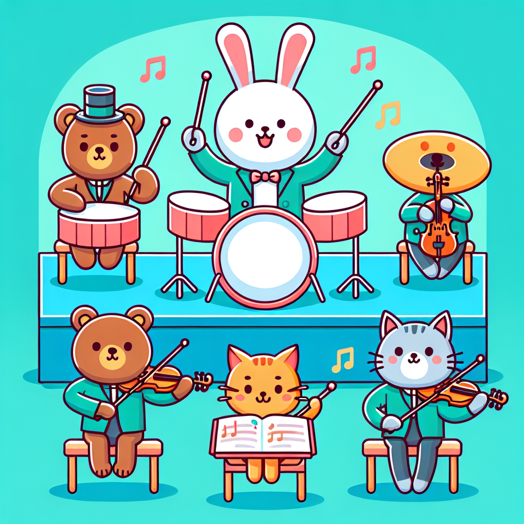 Joyful Animal Orchestra Painting Diamond Kit