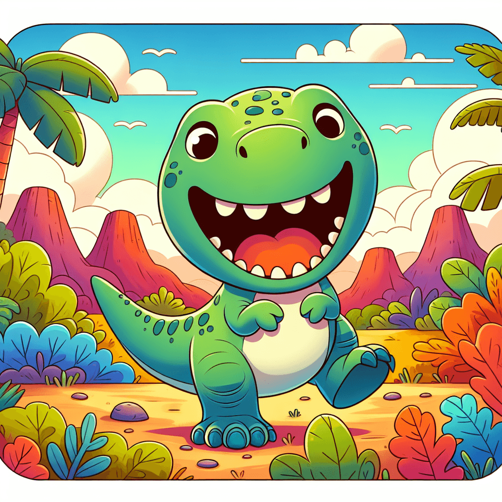 Happy T-Rex Paint By Diamonds Art