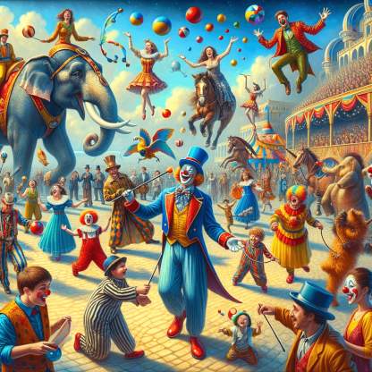 Joyful Circus Parade Paint By Color