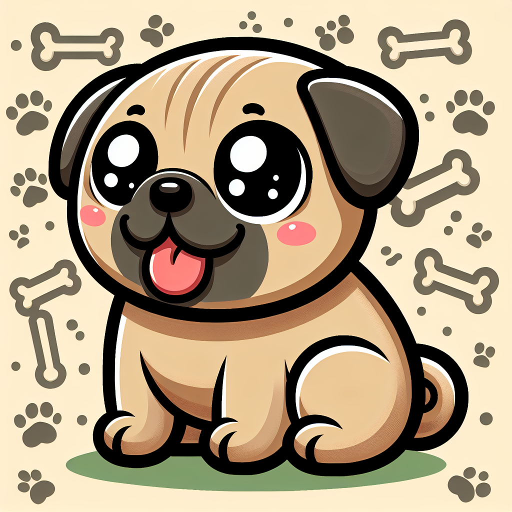 Giggle Pug Paint By Color