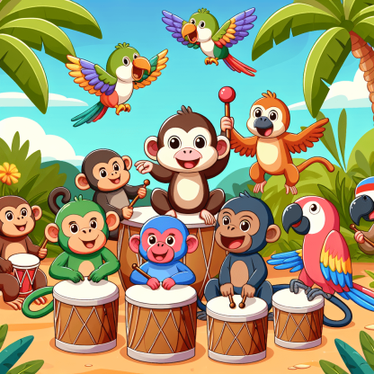 Joyful Jungle Jamboree Paint By Diamonds