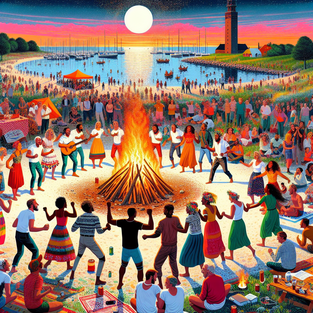Midsummer Festival - Copenhagen Paint By Diamonds Art