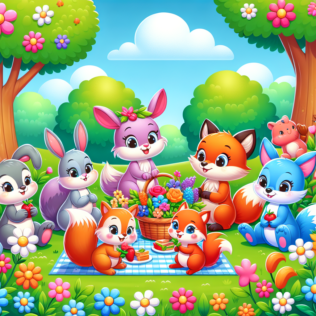Joyful Animal Garden Party Paint By Diamond