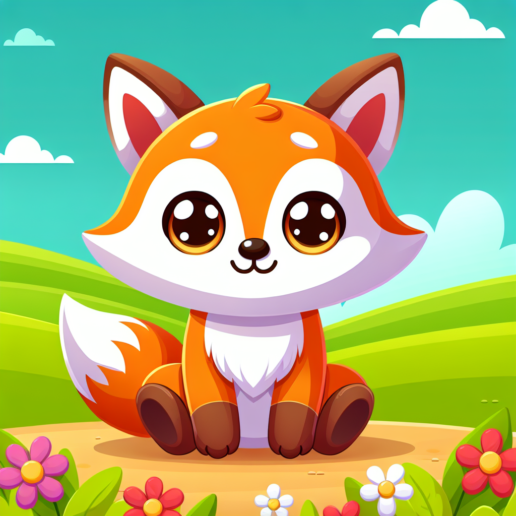 Fluffy Fox Cub DIY Paint By Diamonds