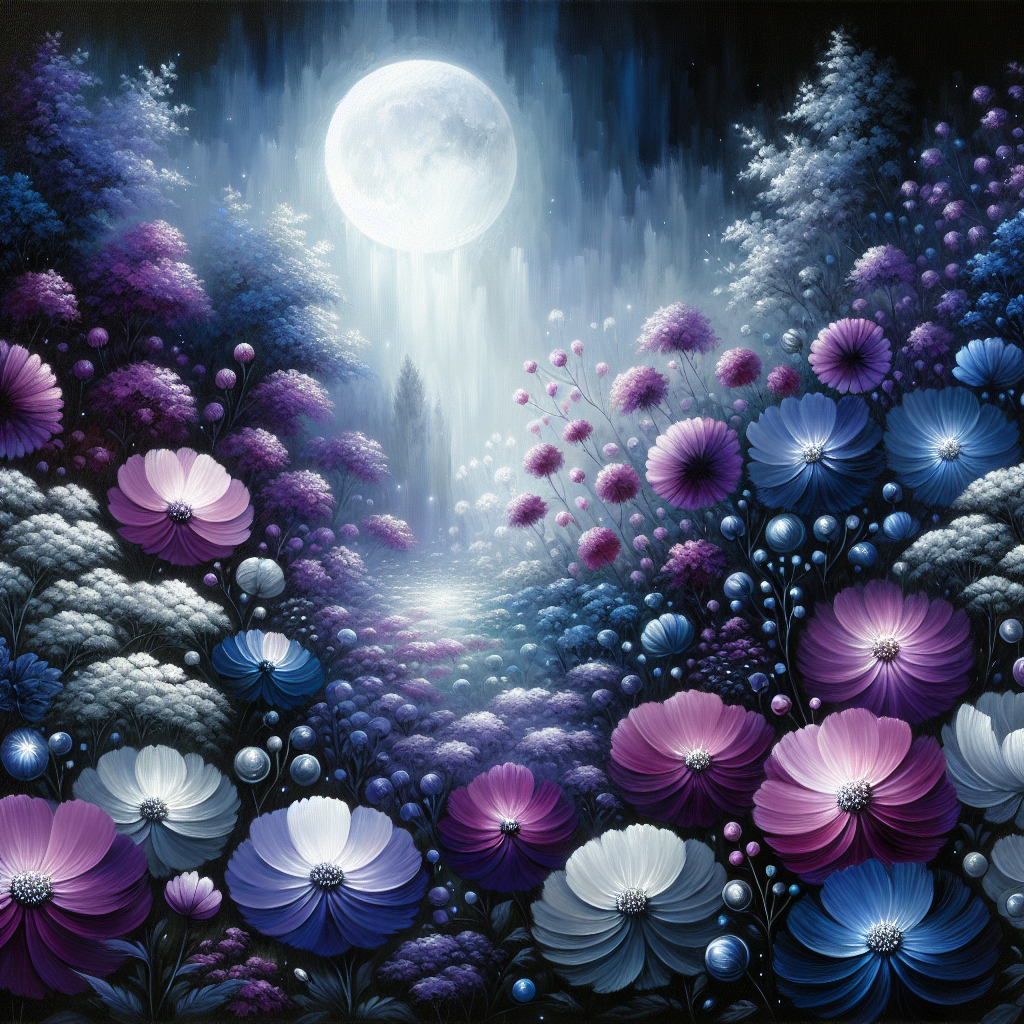 Enchanting Evening Bloom Diamond Painting