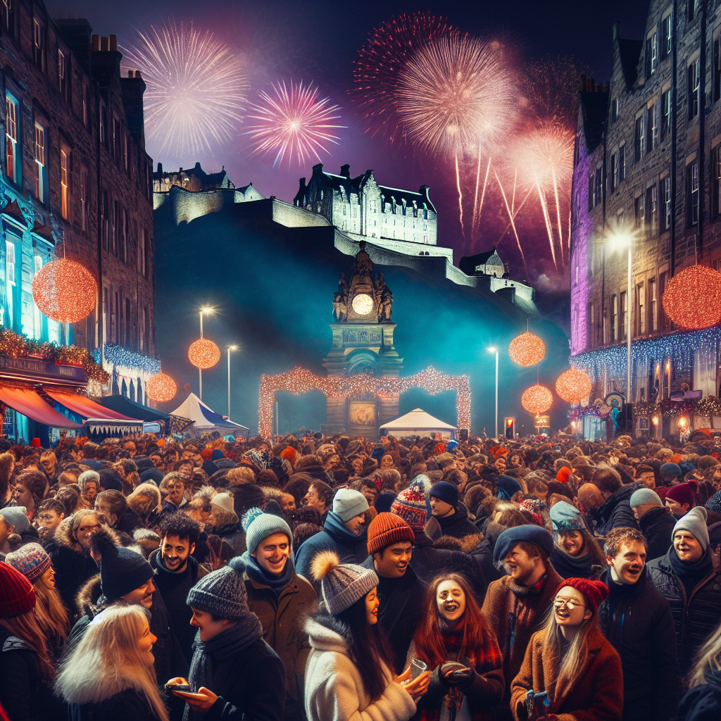 Hogmanay New Year's Eve - Edinburgh, Scotland Paint By Color