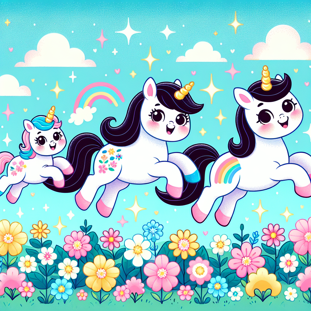Magical Unicorn Family Paint By Diamonds Art