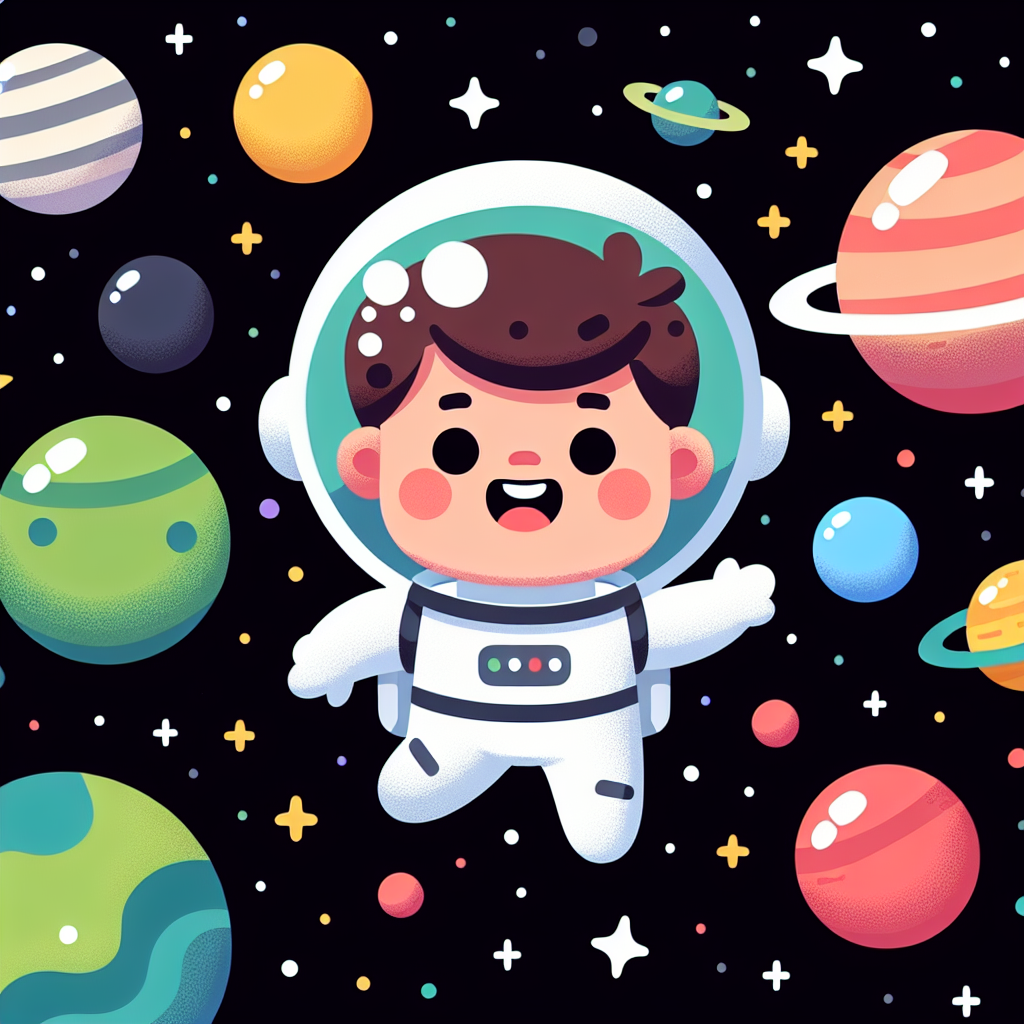 Curious Astronaut In Space Paint By Diamonds