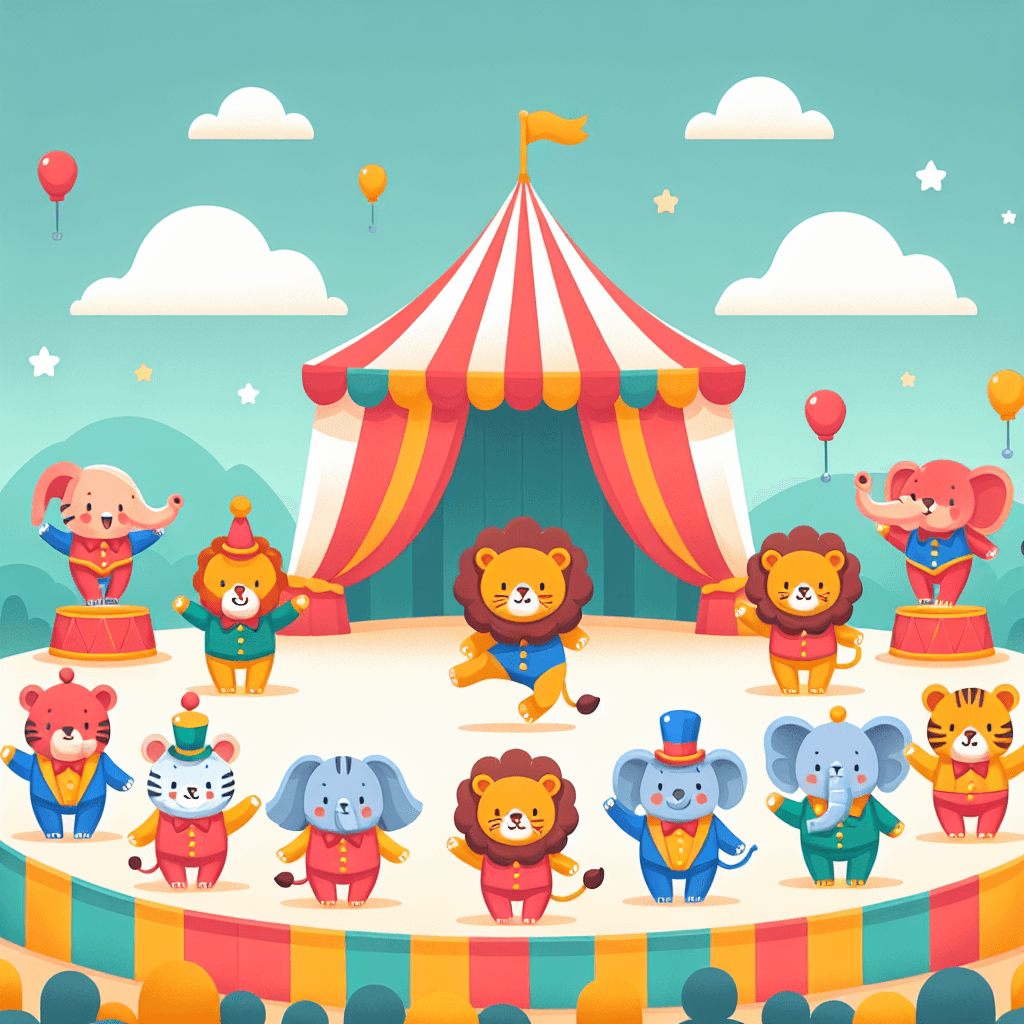 Circus Animal Acrobatics Diamonded Painting Kits