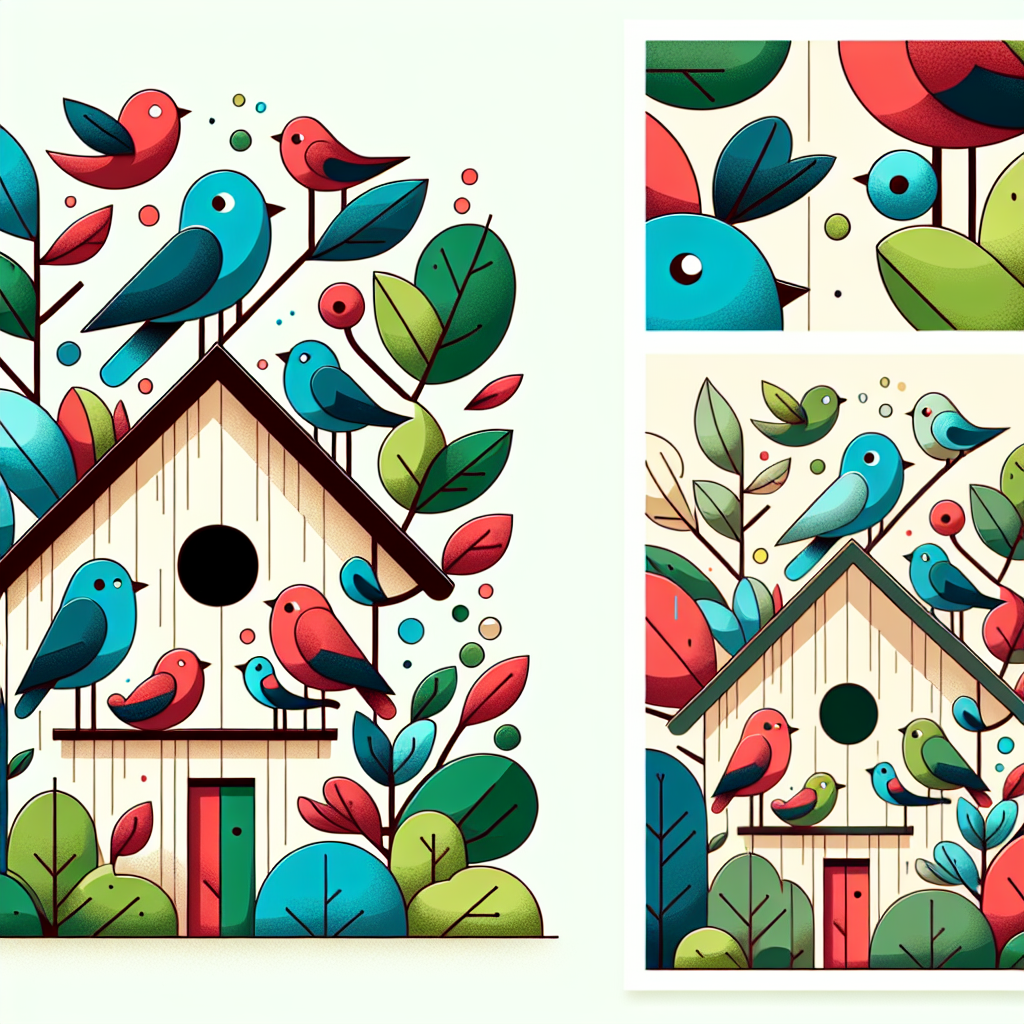 Chirping Birds' Treehouse Paint By Diamonds Art