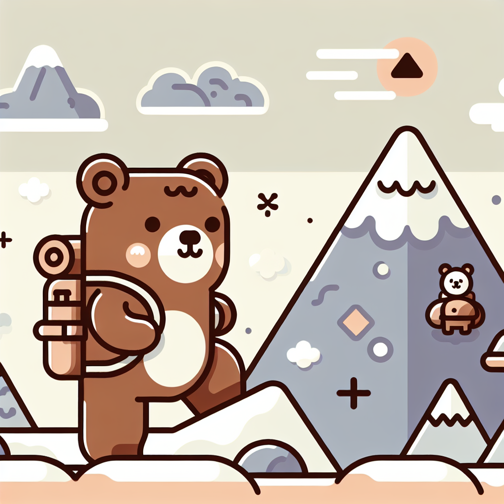 Mountain Climber Bear Diamond Painting