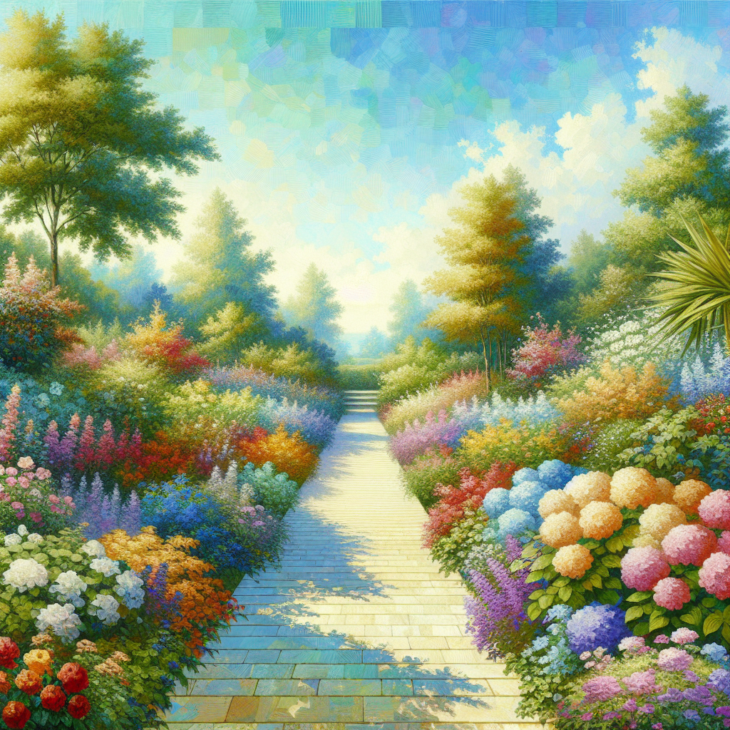 Dreamy Garden Pathway Painting By Diamonds Kit