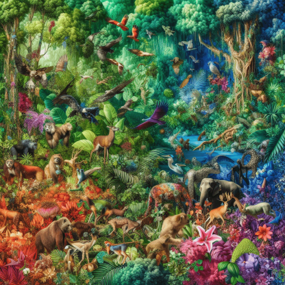 Lush Rainforest Painting Diamond Kit