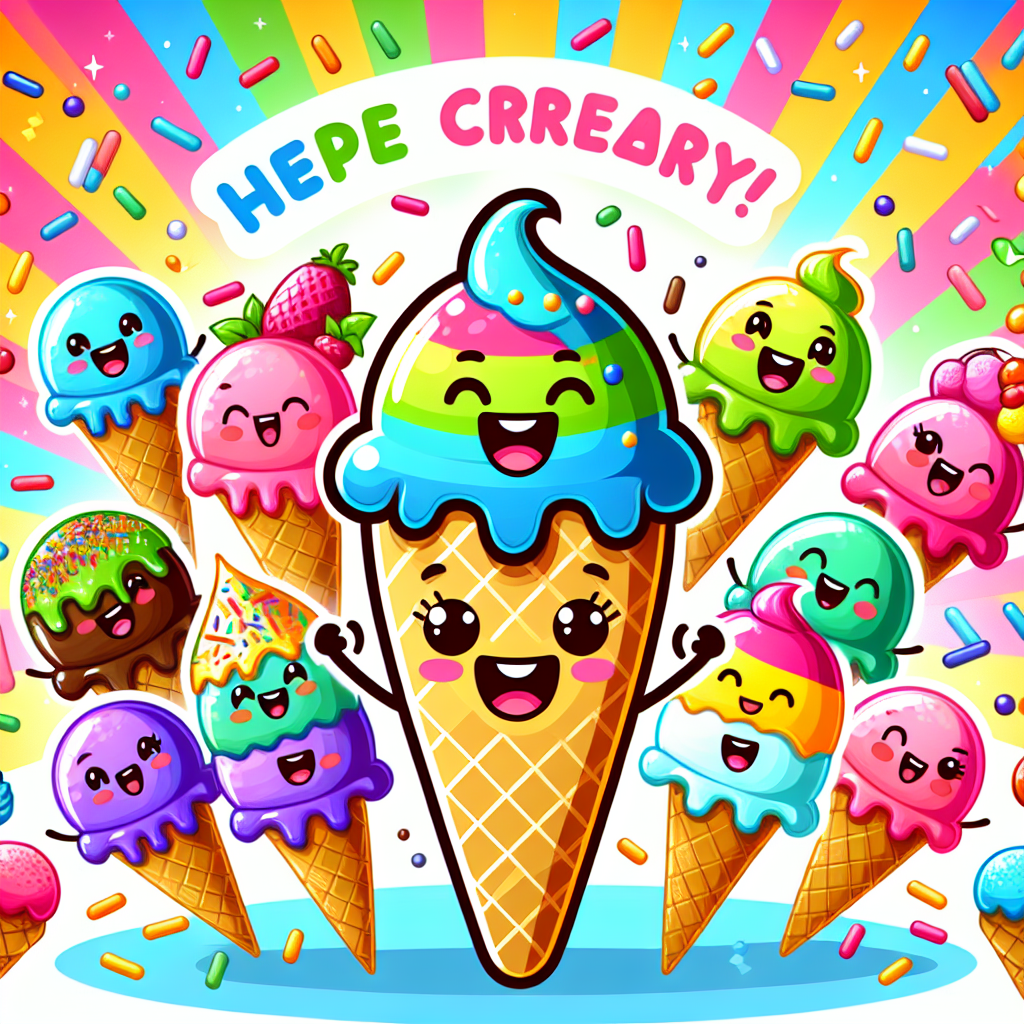 Whimsical Ice Cream Party DIY Paint By Diamonds