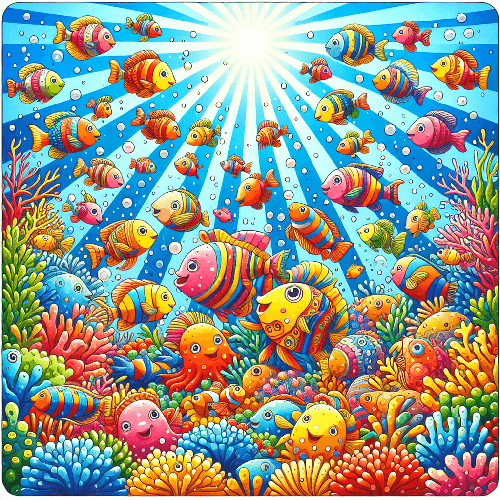 Funky Fish Fiesta Paint By Color
