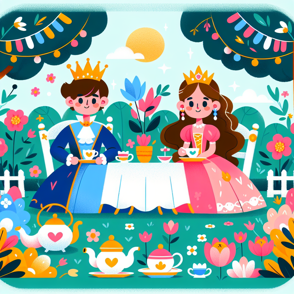 Royal Garden Tea Party With Friends Paint By Diamond
