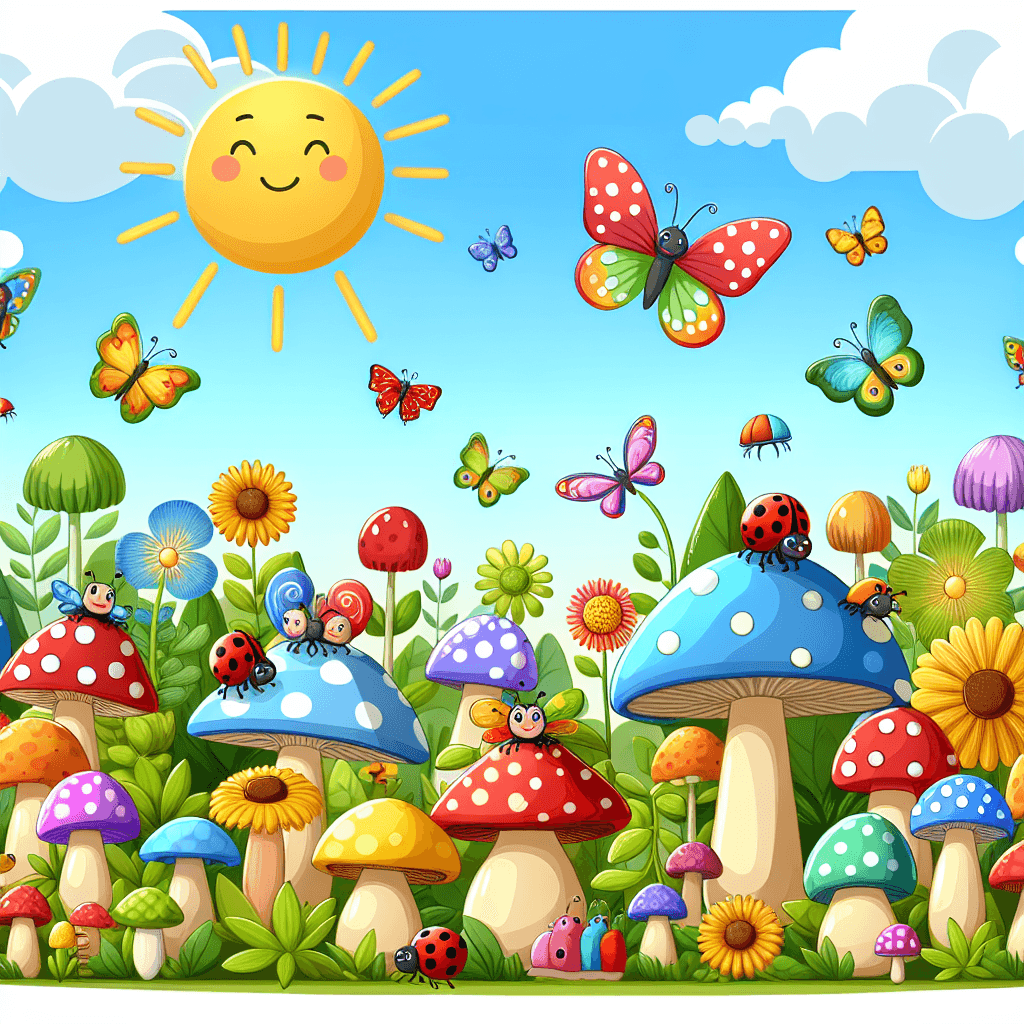 Magical Mushroom Garden Paint By Color