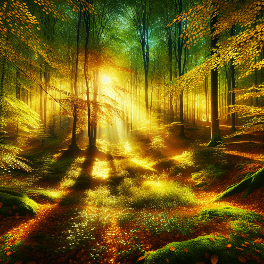 Golden Forest Paint By Color