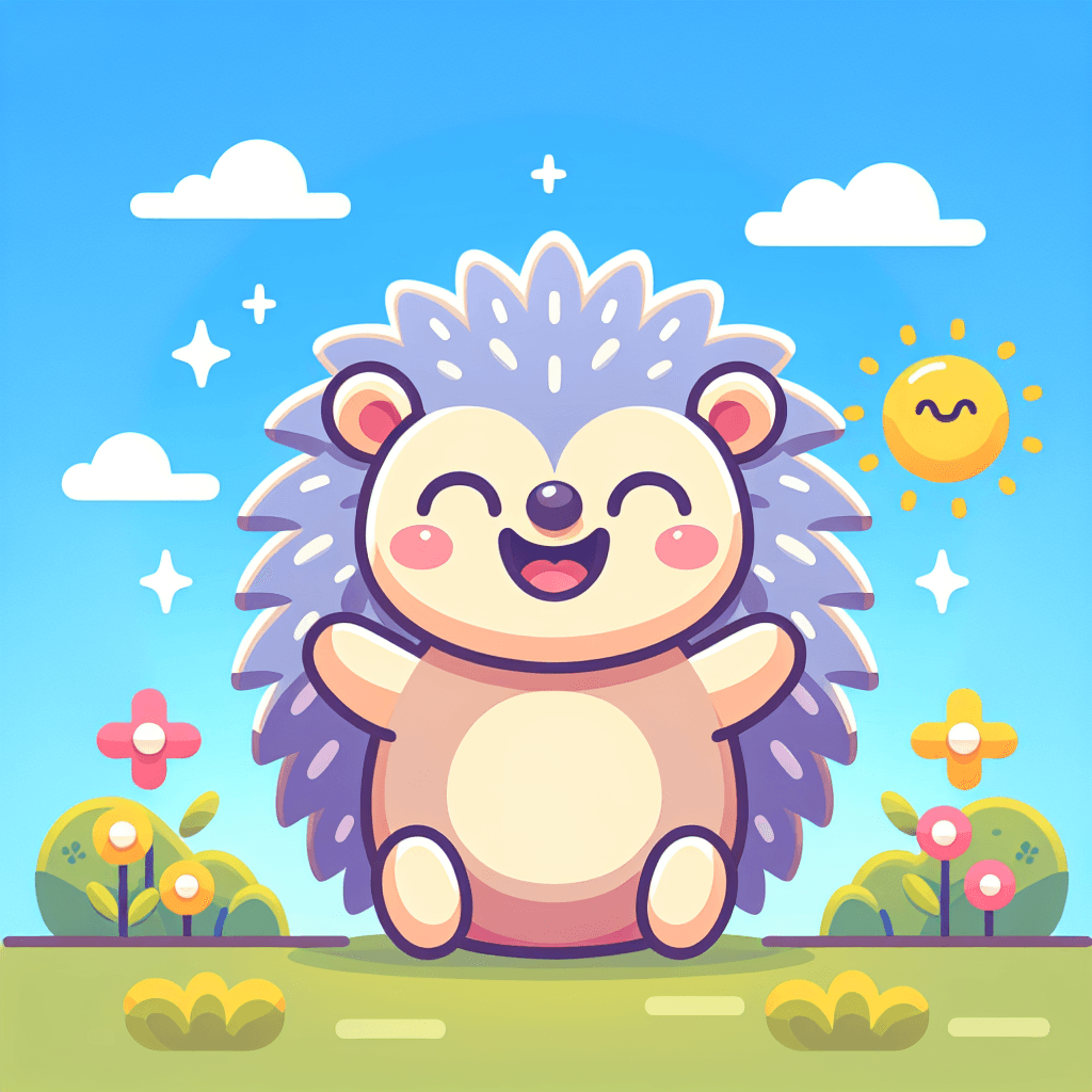 Giggles The Hedgehog Paint By Diamonds Art