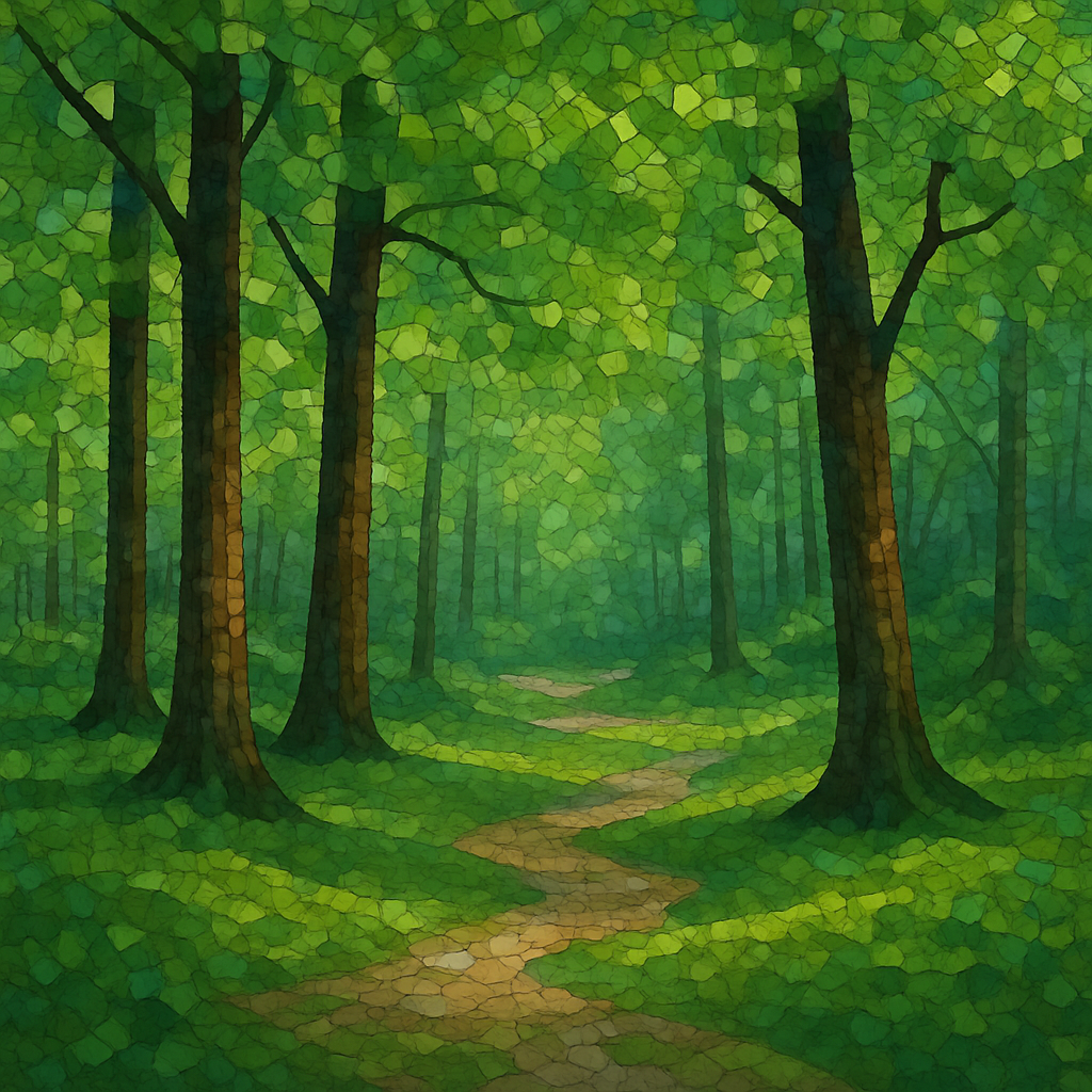 Forest Whisper Mosaic Painting Diamond Kit