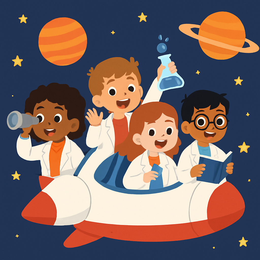 Outer Space Scientist Pals Painting Diamond Kit