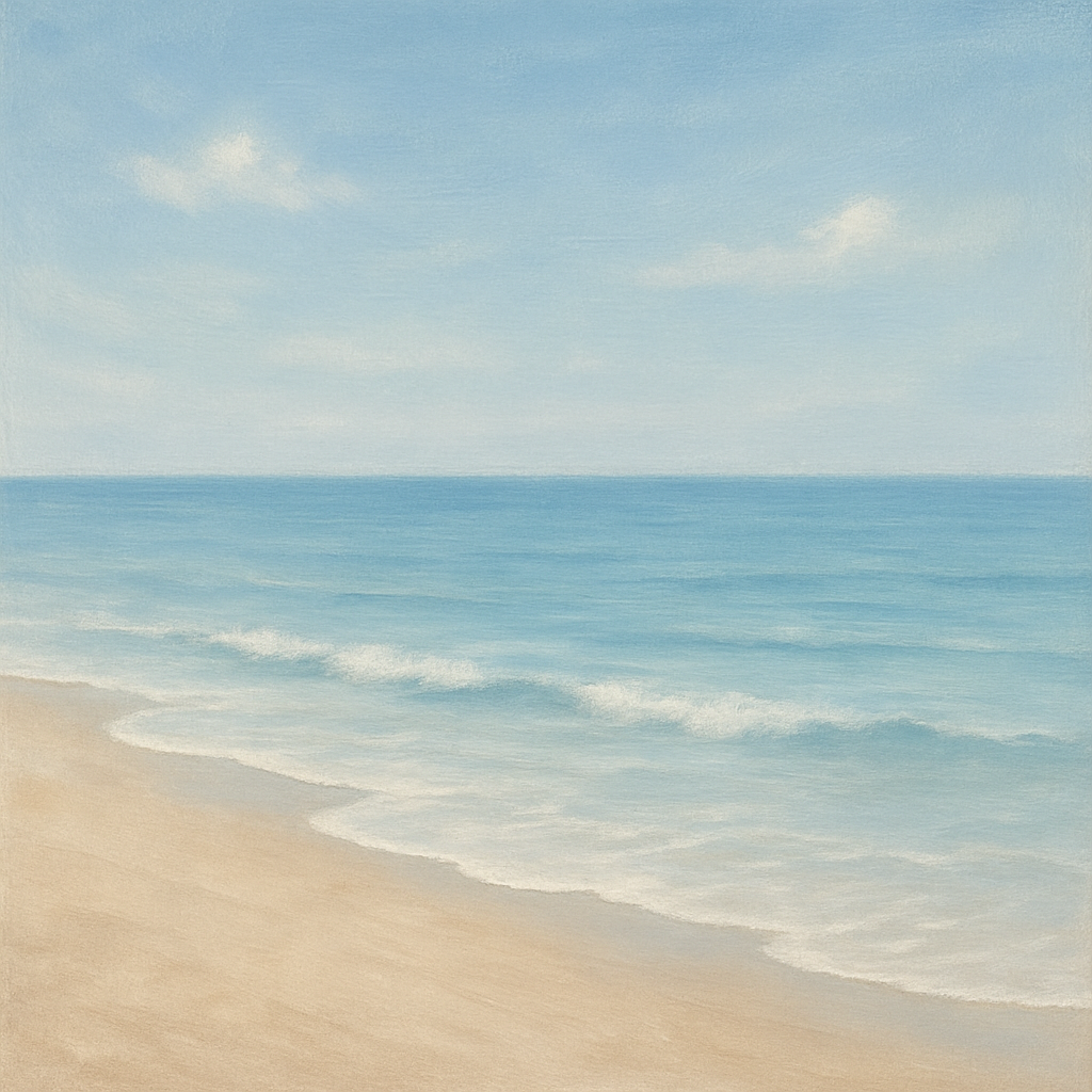 Beach Serenity Vignette Painting Diamond Kit