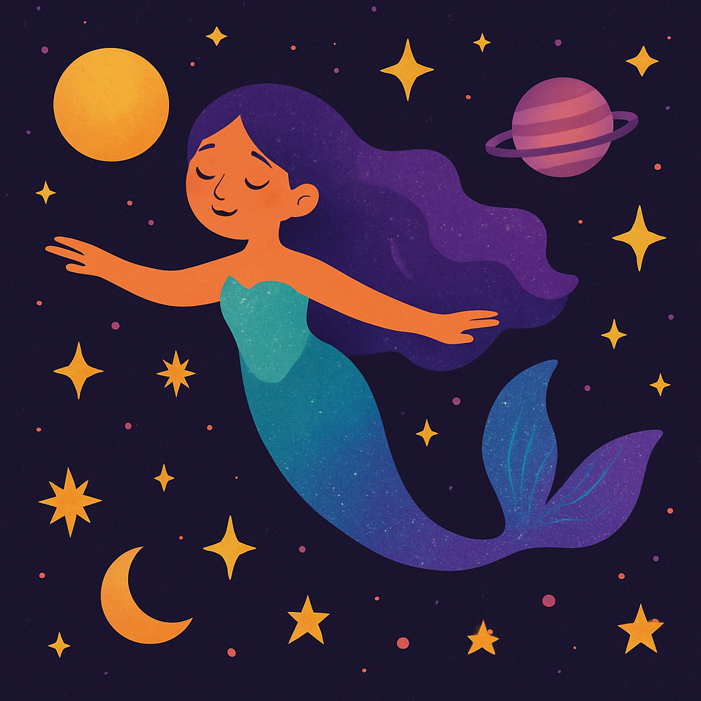 Cosmic Mermaid Galaxy Painting Diamond Kit