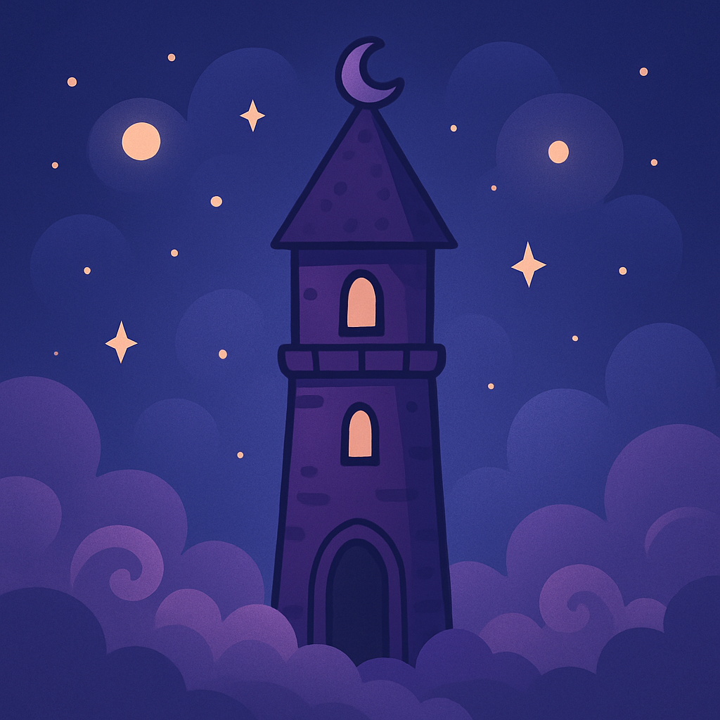 Mystical Wizard's Secret Tower Painting Diamond Kit