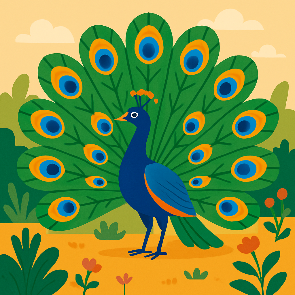 Majestic Peacock Dance Painting Diamond Kit