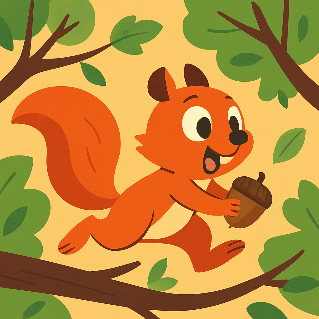 Dashing Squirrel Nutty Race Painting Diamond Kit
