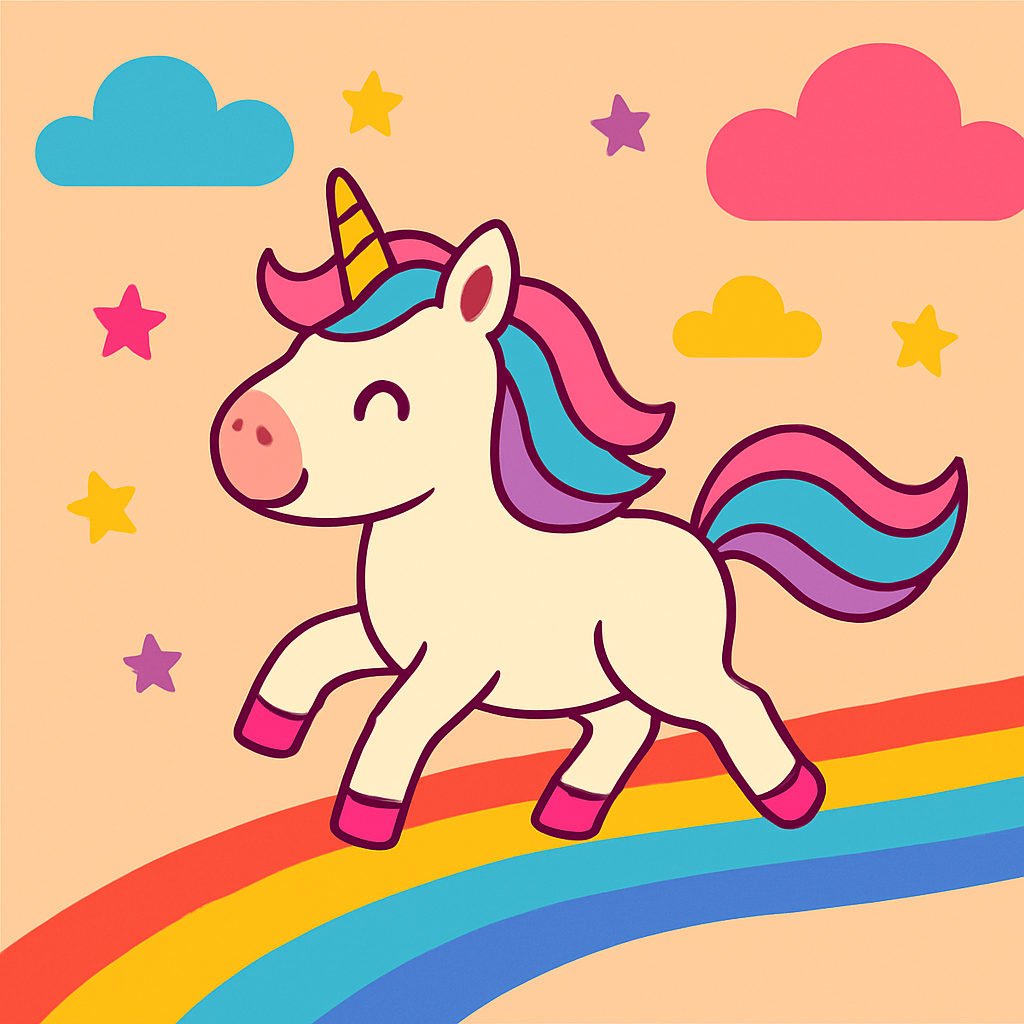 Rainbow Unicorn Trail Painting Diamond Kit