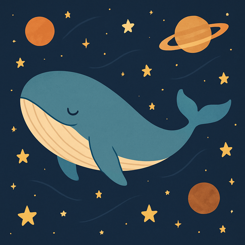 Whale's Celestial Voyage Painting Diamond Kit