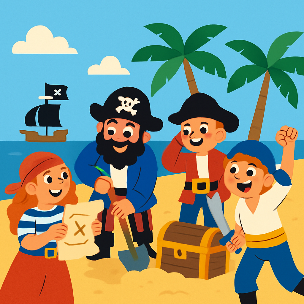 Treasure Island Pirate Pals Painting Diamond Kit