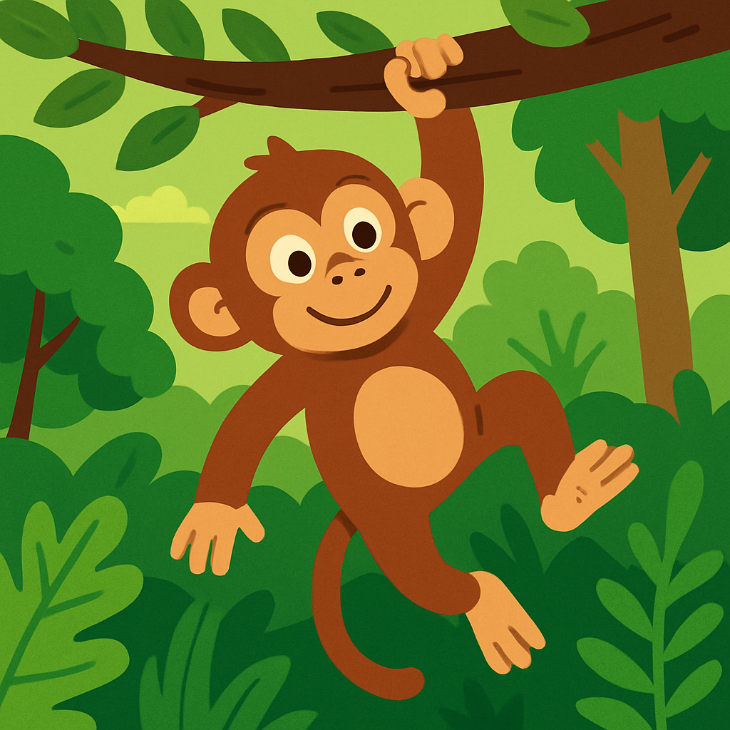 Rainforest Discovery With Curious Monkey Paint By Diamonds Kits