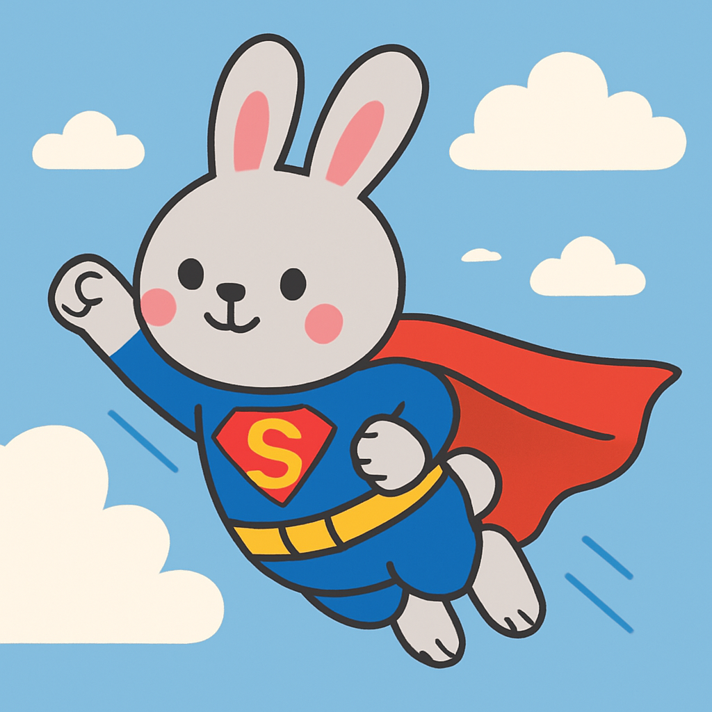 Heroic Adventures With Super Bunny Paint By Diamonds Kits