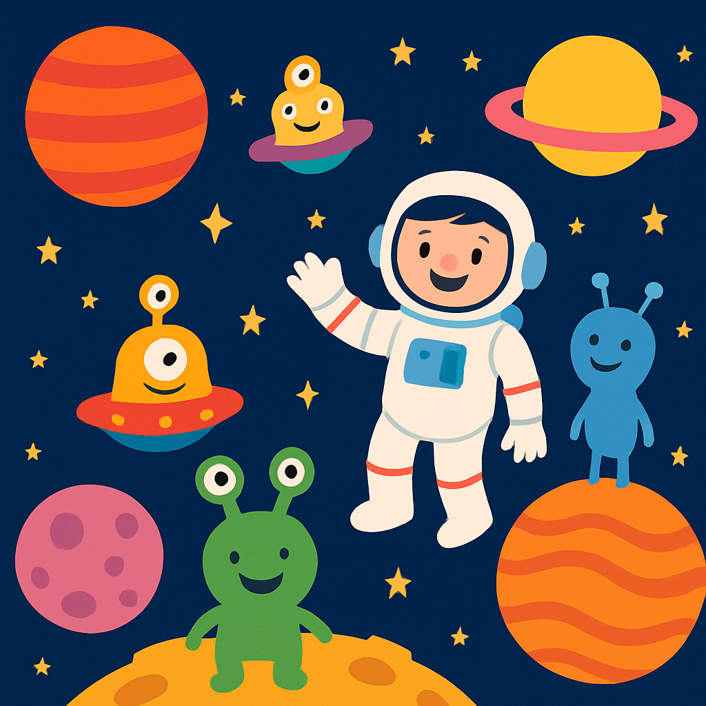 Magical Space Adventures Paint By Color