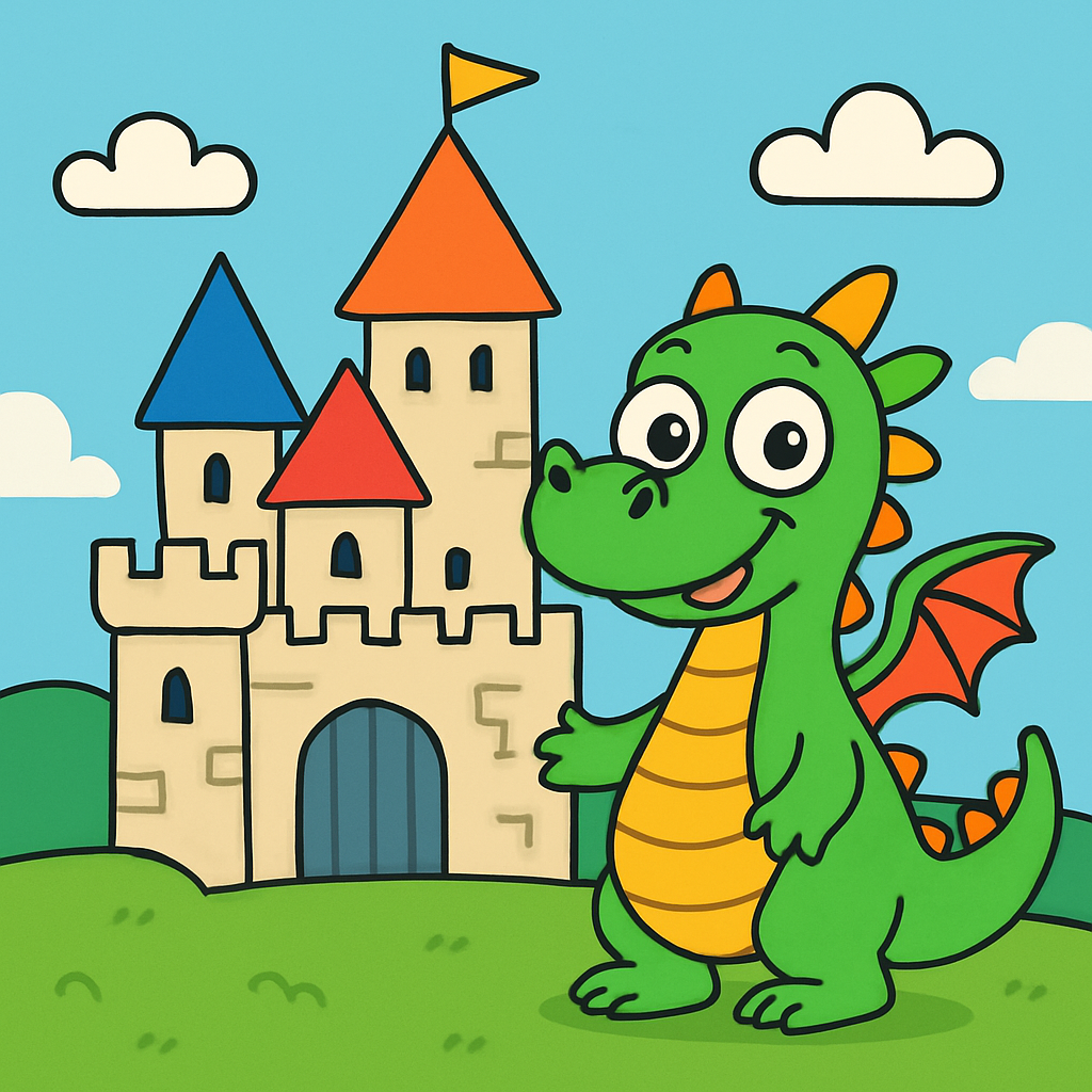 Castle & Dragon Adventure Paint By Color