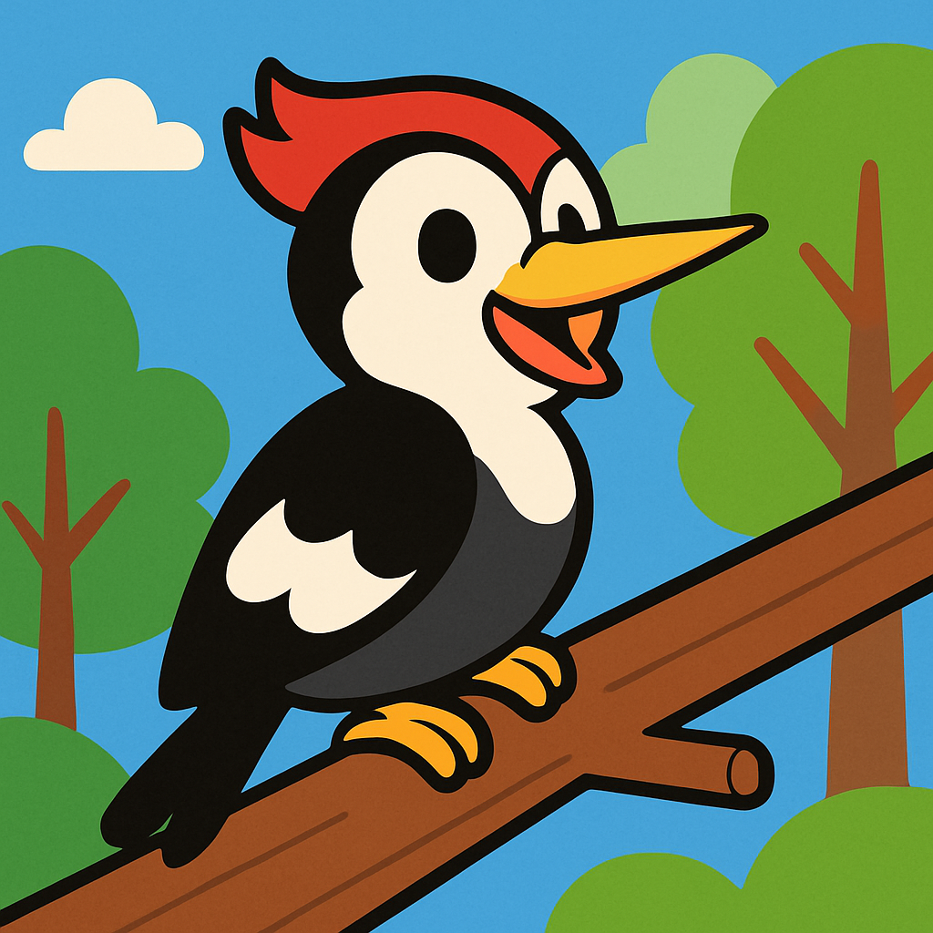 Wonderful Woodpecker Paint By Diamonds Kits