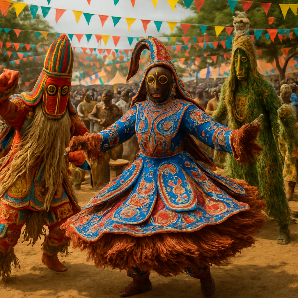 Benin International Festival Of Vodoun - Cotonou Painting By Diamonds Kit