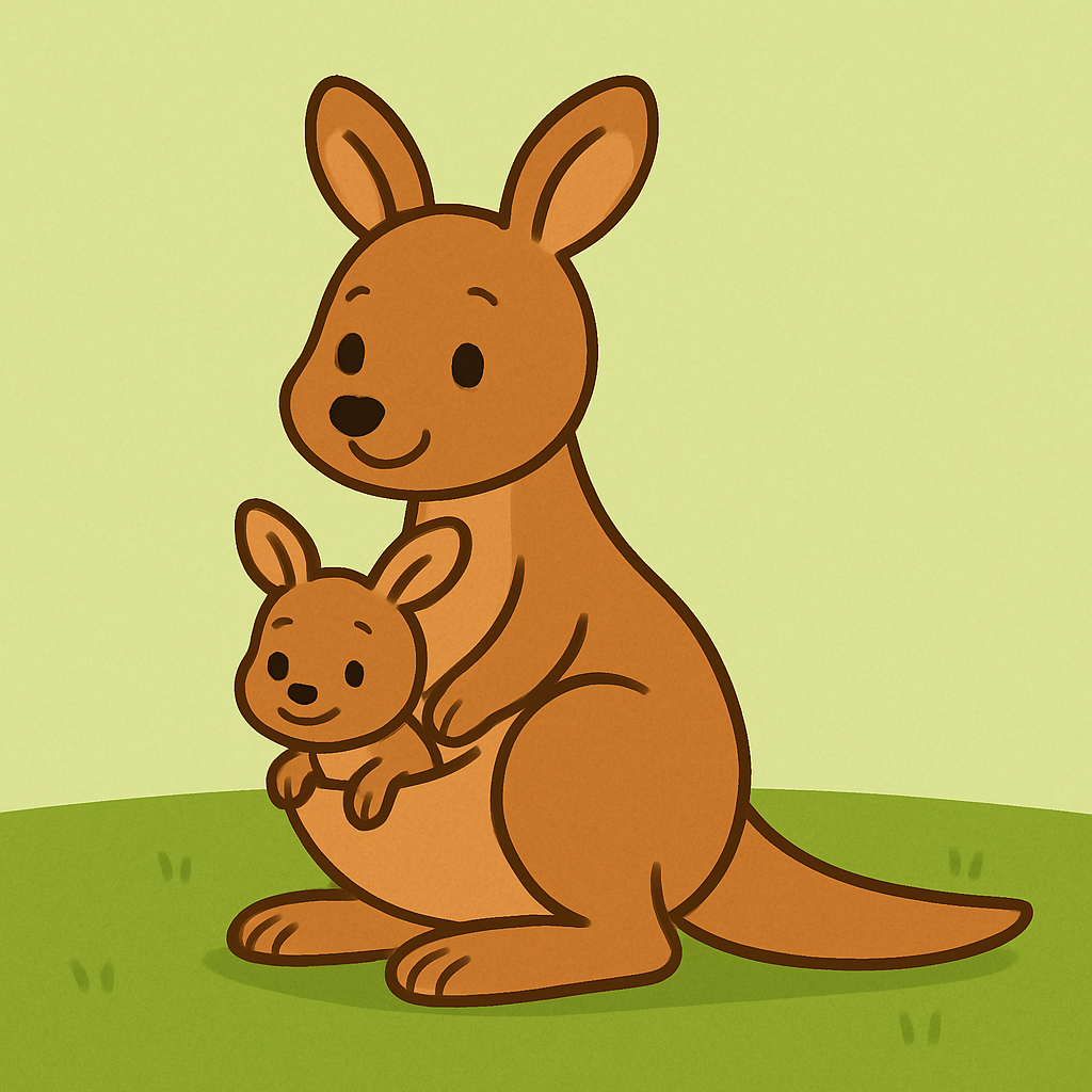 Caring Kangaroo DIY Paint By Diamonds