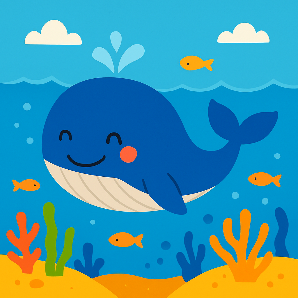 Whale's Big Adventure DIY Paint By Diamonds