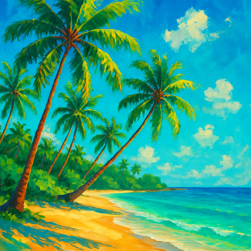 Beach Paradise Tapestry Painting By Diamonds Kit