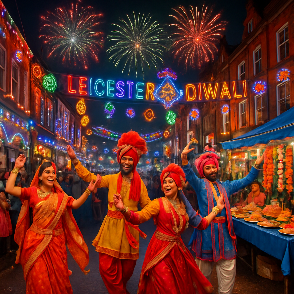 Diwali Night Lights - Leicester Diamond Painting