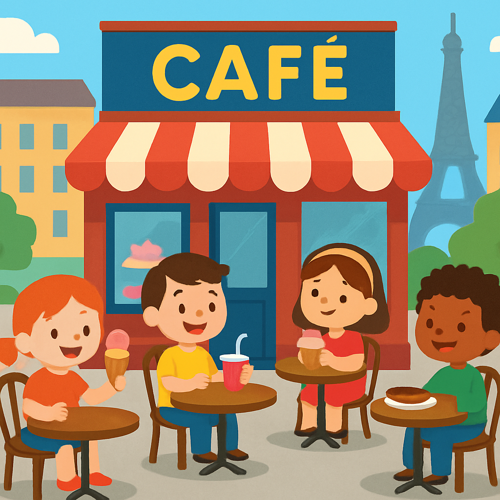 Petite Parisian Cafe DIY Paint By Diamonds