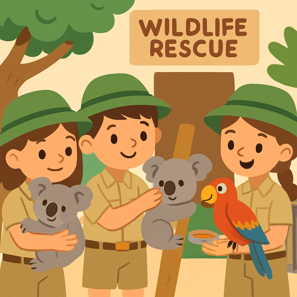 Caring Wildlife Rescuers DIY Paint By Diamonds