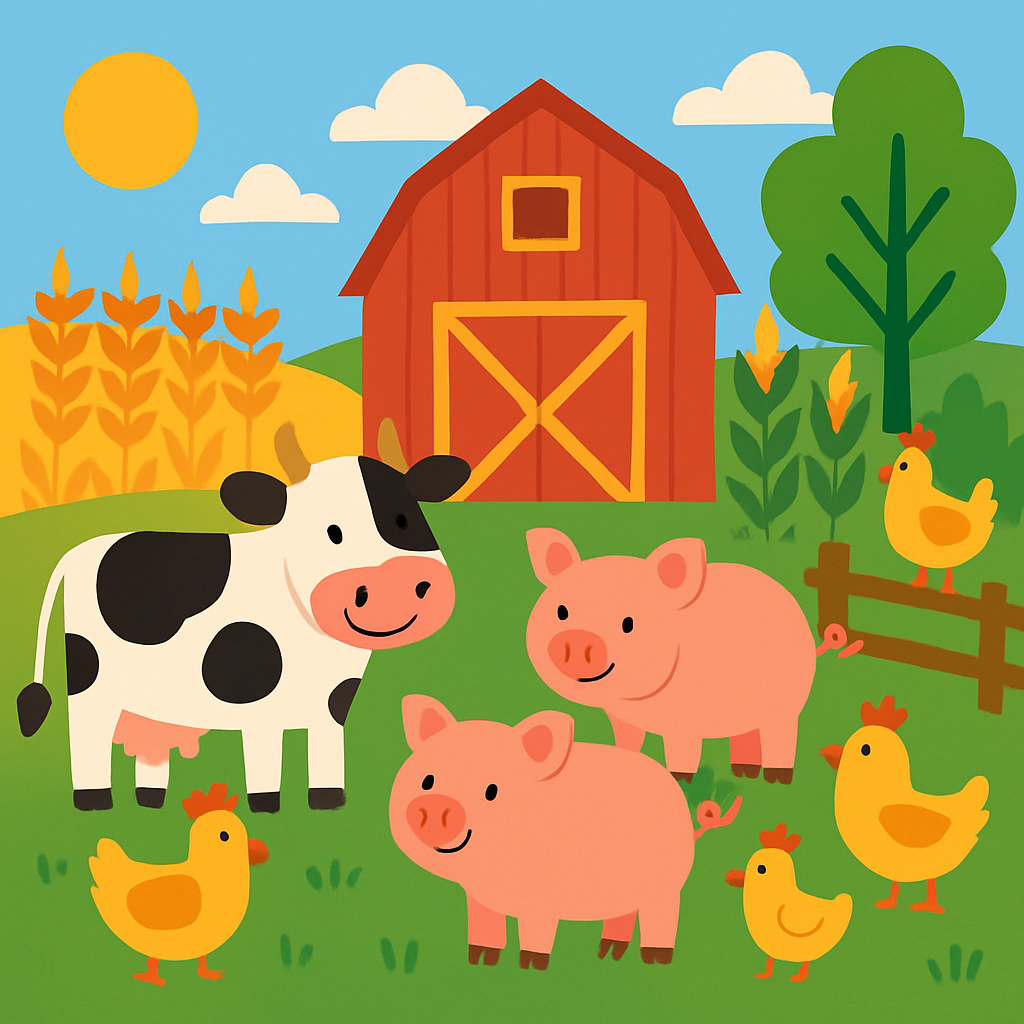 Festive Farmyard Paint By Diamond