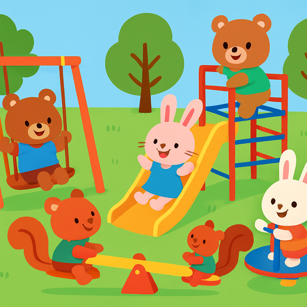 Cute Critters Playground Paint By Diamond