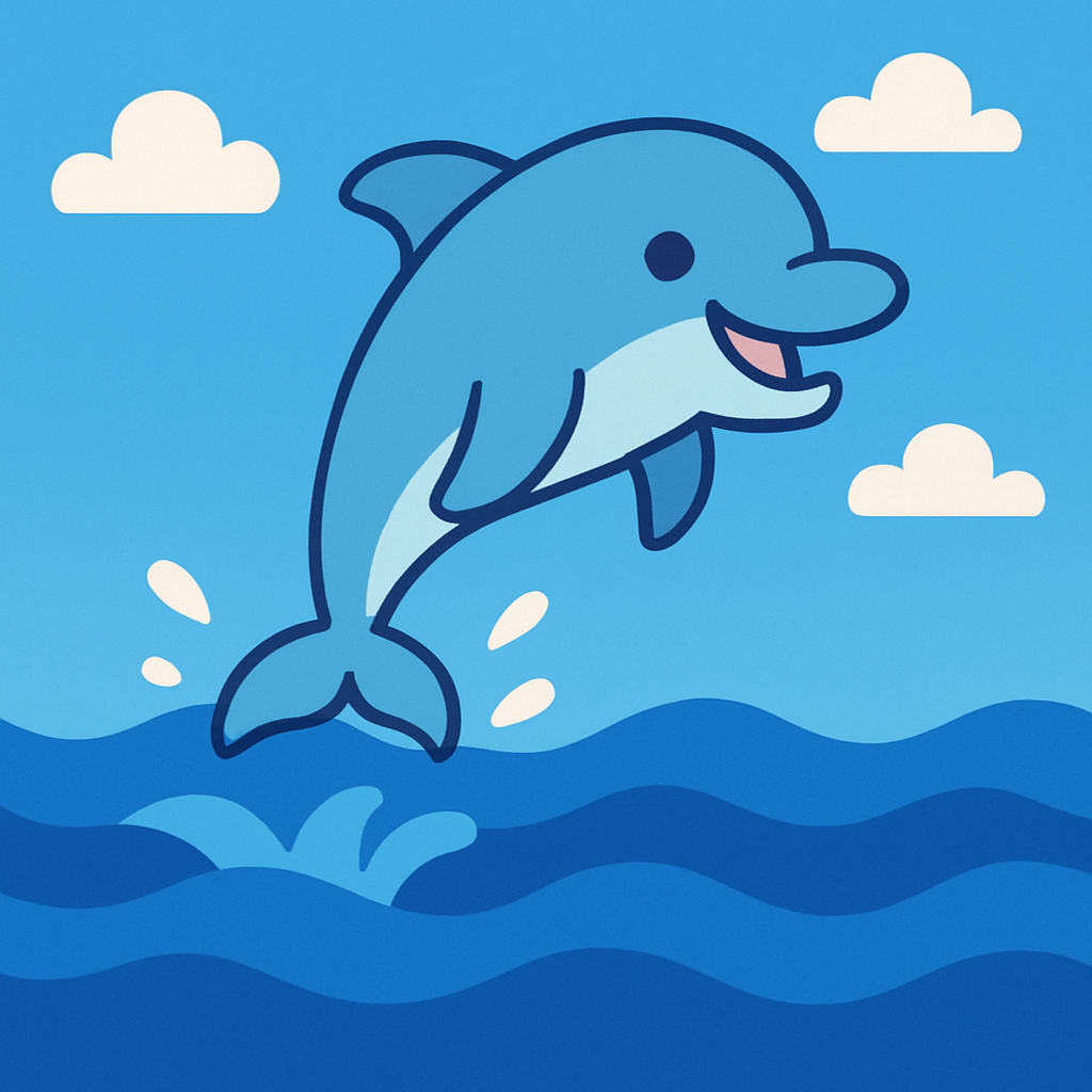 Joyful Dolphin Adventure DIY Paint By Diamonds